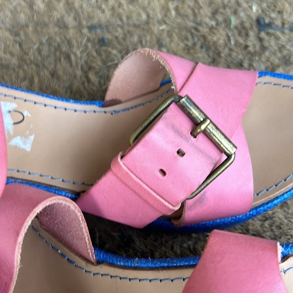 Demarche Sandals Made in Italy Rare Summer Luxury Feminine Shoes Sz 36 Colorful - Picture 7 of 9